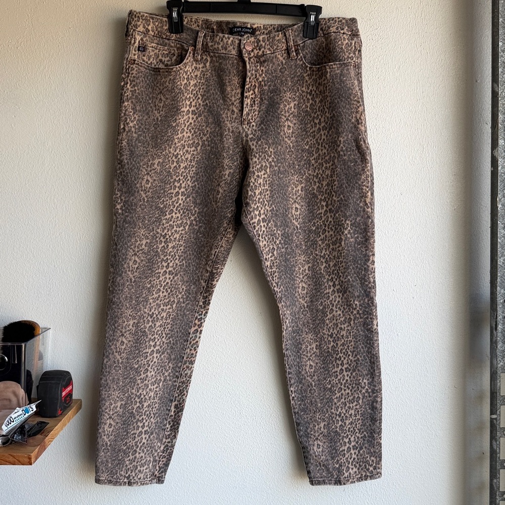 Dear John jeans Gisele Leopard print High waisted skinny 32
